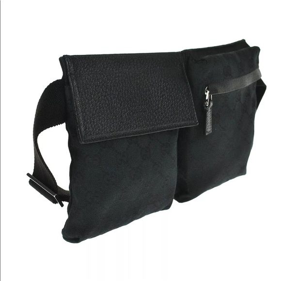 Authentic Gucci black waist bag fanny pack bum bag - Picture 4 of 13
